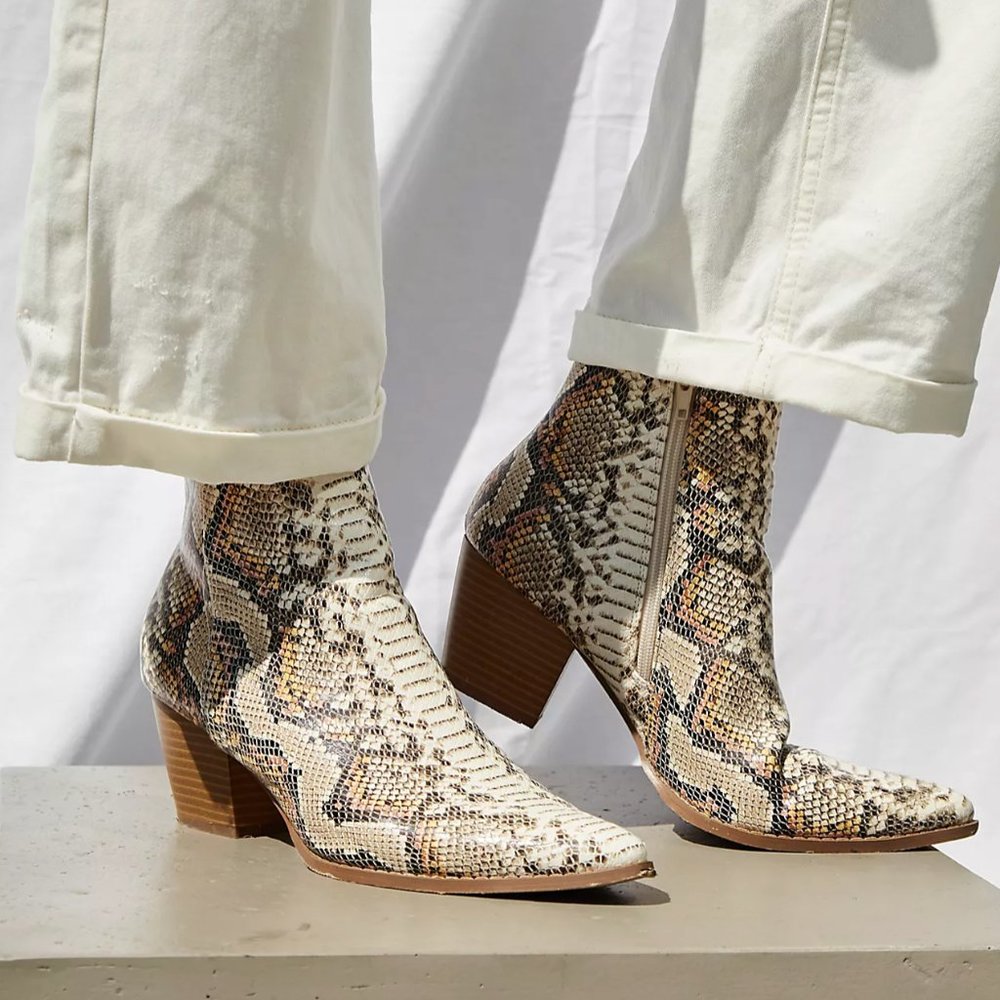 Free People Matisse Vegan Going west boots snake - Picture 2 of 6